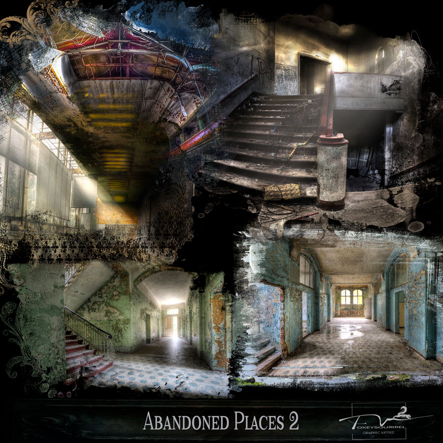 Abandoned Places 02 Digital Art Elements