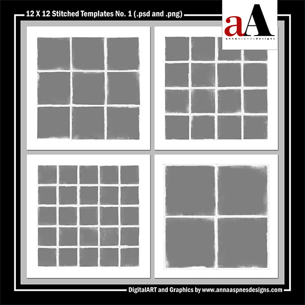 12 X 12 Stitched Templates No 1