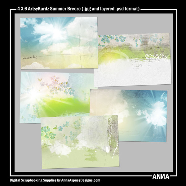 4 X 6 ArtsyKardz Summer Breeze