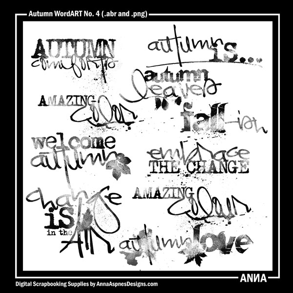 Autumn WordART No 4