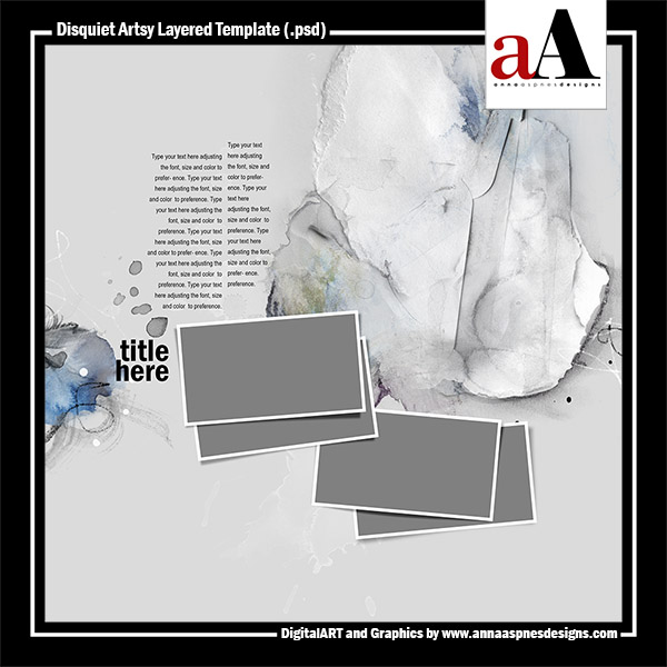 Disquiet Artsy Layered Template