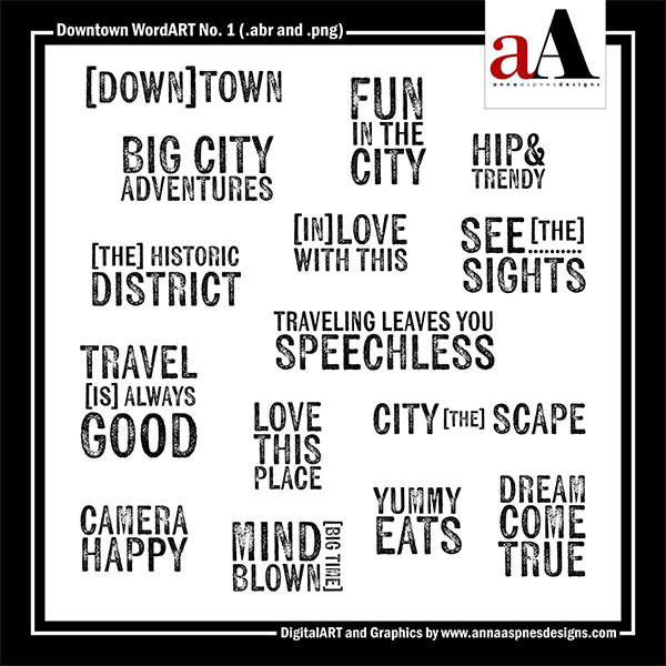 Downtown WordART No 1