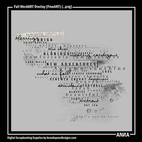 Fall WordART Overlay Free Fall WordART Overlay Free