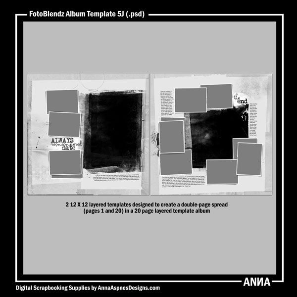 FotoBlendz Album Template No 5J