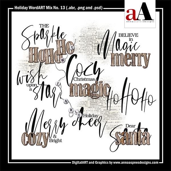 Holiday WordART Mix No 13