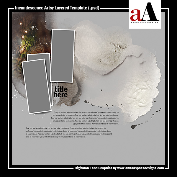 Incandescence Artsy Layered Template