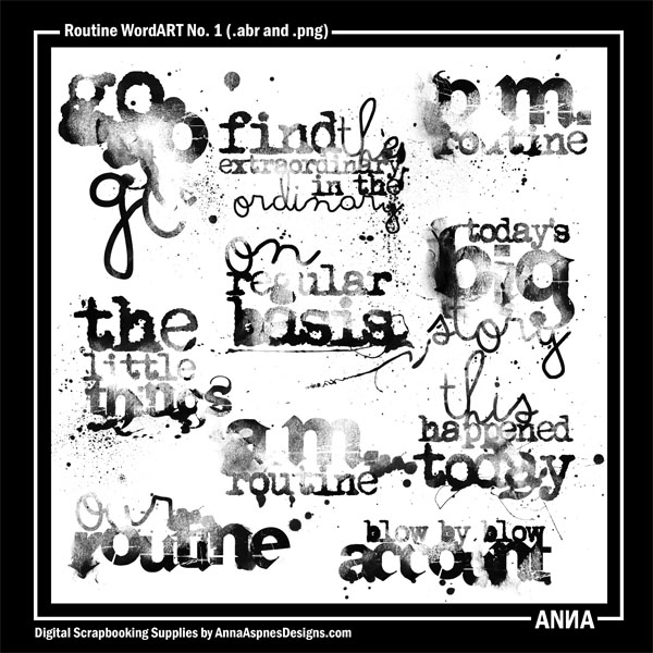 Routine WordART No 1