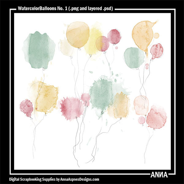 WatercolorBalloons No 1