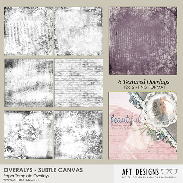 Paper Templates: Overlays - Subtle Canvas
