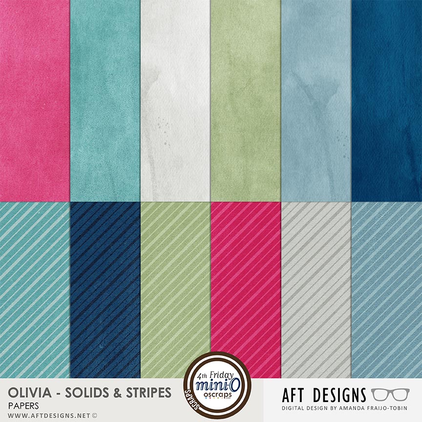 Olivia Papers - Solids & Stripes