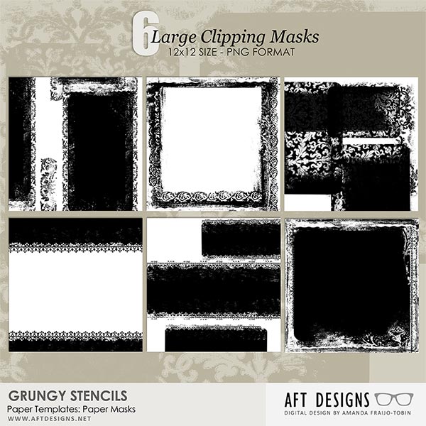 Paper Templates  - Grungy Stencils