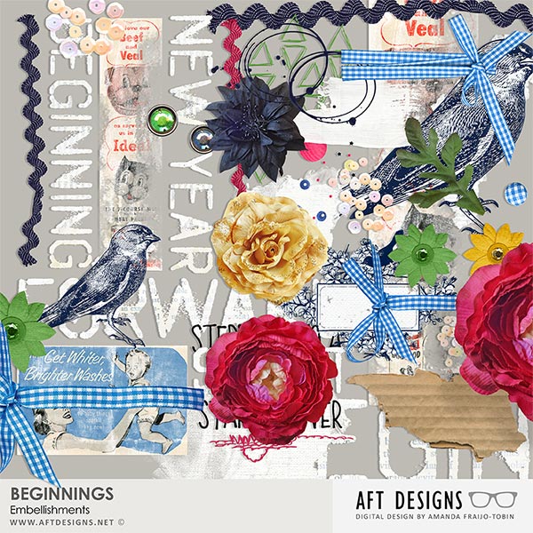 Beginnings Embellishments & Word Art