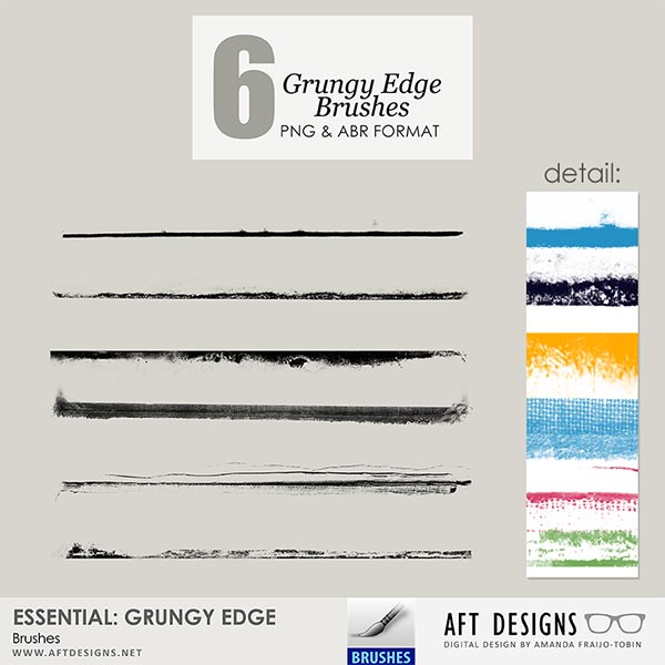 Brush Set: Essential - Grungy Lines