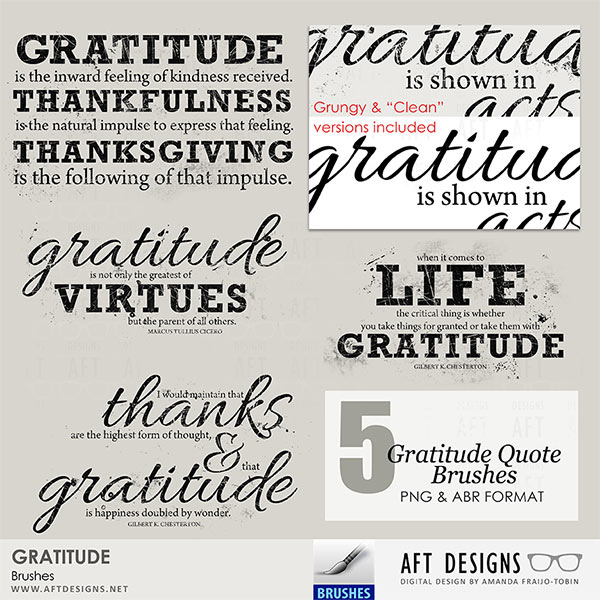 Brush Set: Gratitude