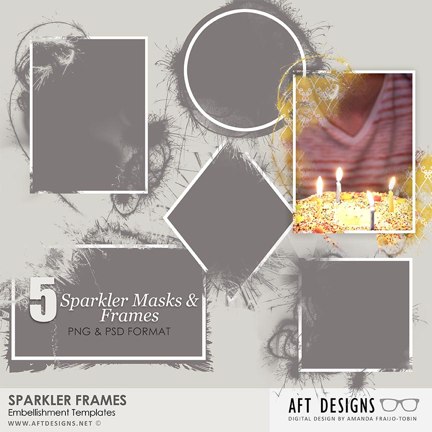 Embellishment Templates - Sparkler Frames