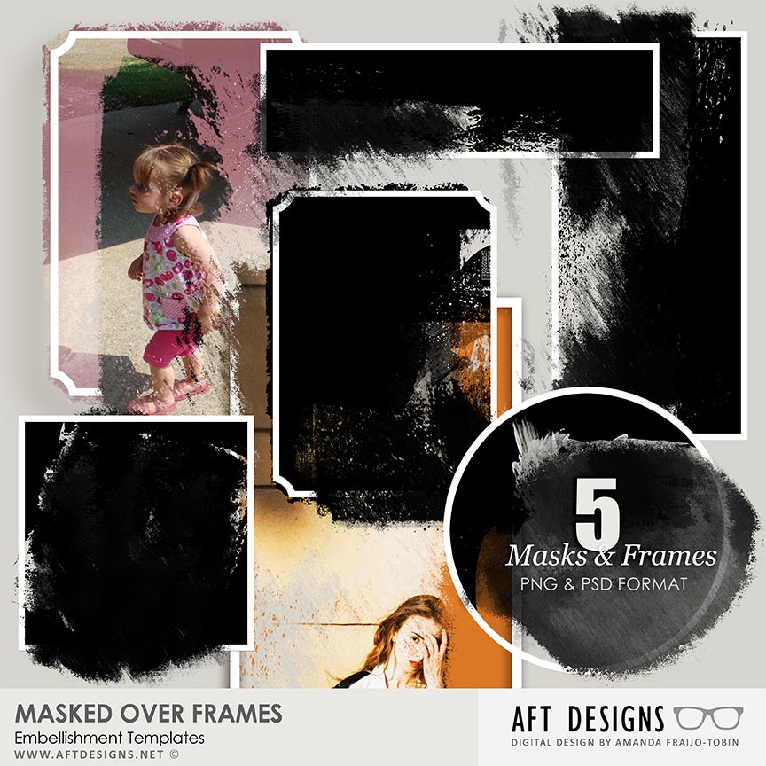 Embellishment Templates - Masked Over Frames