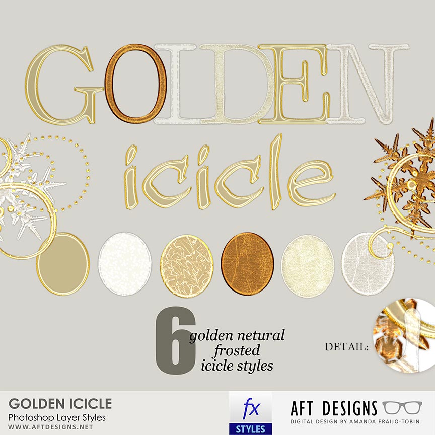 Layer Styles: Golden Icicle