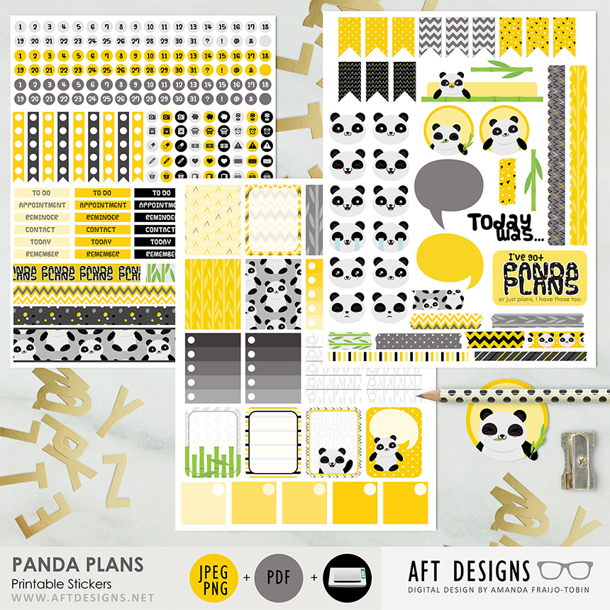 Stickers: Panda Plans