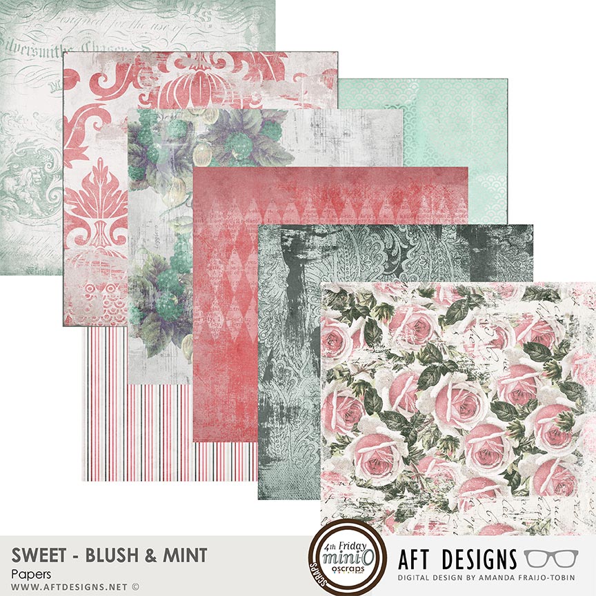 Sweet Blush & Mint Papers