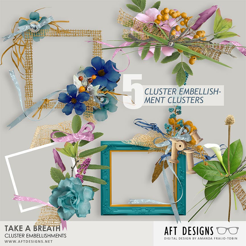 Take A Breath Cluster Embellishments