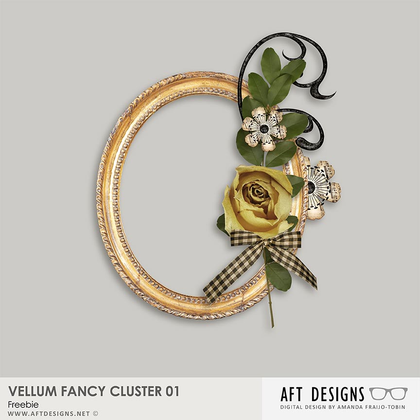 Vellum Fancy Cluster 01 Freebie