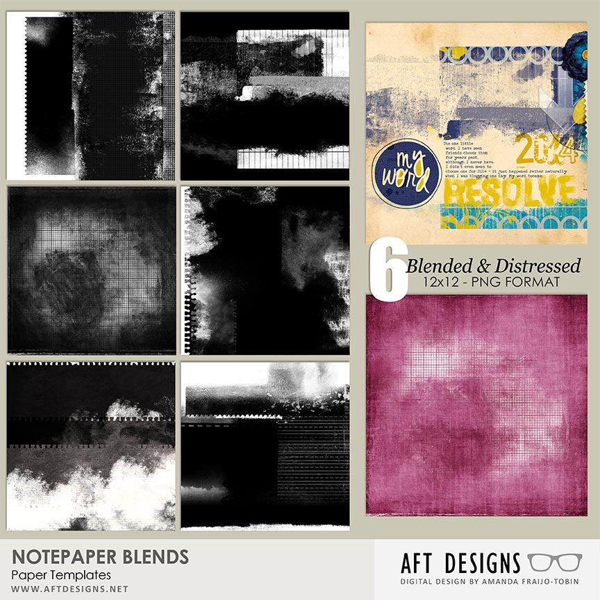 Paper Templates - Notepaper Blends