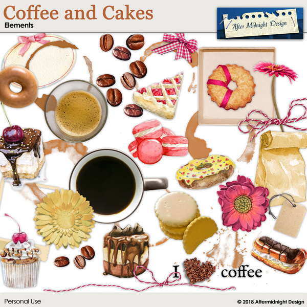 Coffee and Cakes Elements