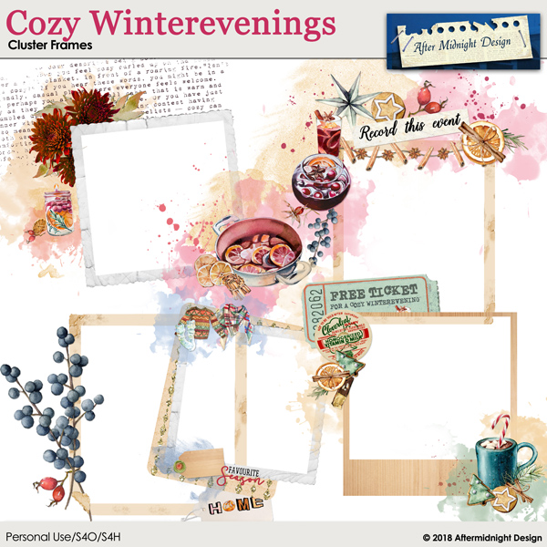 Cozy Winterevenings Cluster Frames