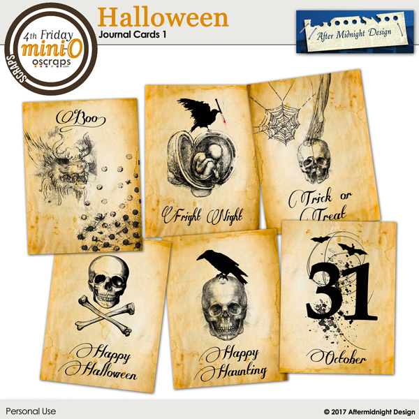 Halloween Journal Cards 1
