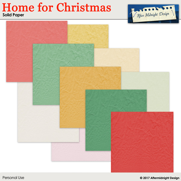 Home for Christmas Paper Solid
