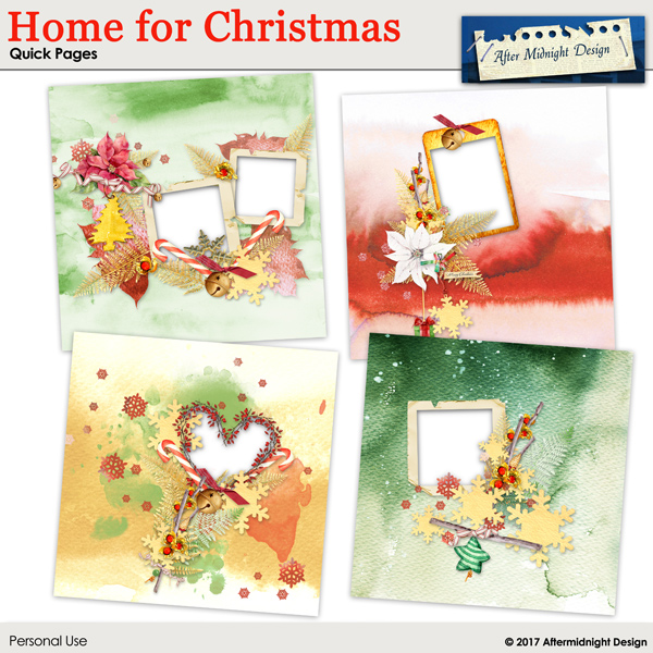 Home for Christmas Templates Quick Pages