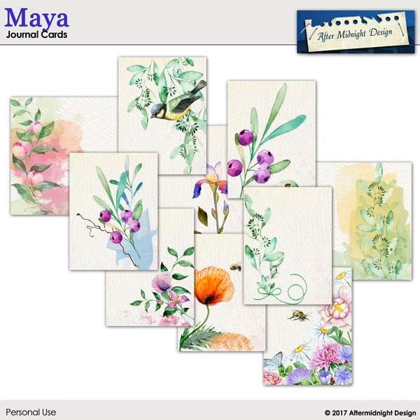 Maya Journal Cards