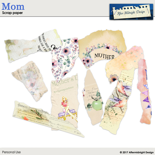 Mom Scrap Paper