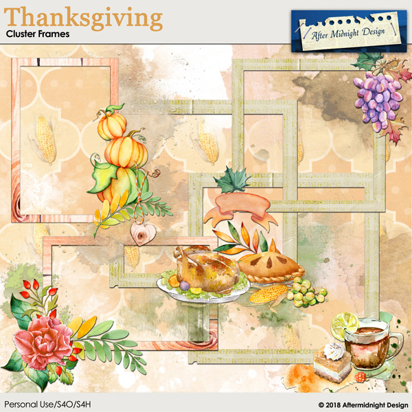 Thanksgiving Cluster Frames