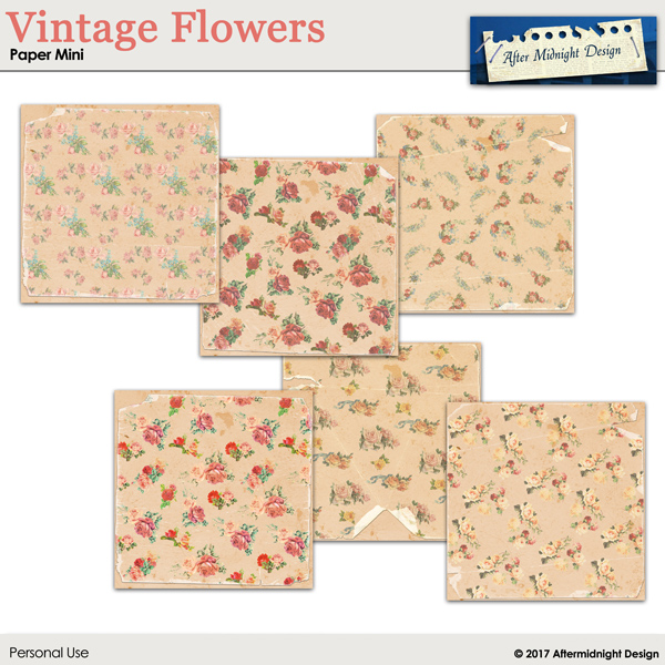 Vintage Flower PaperMini