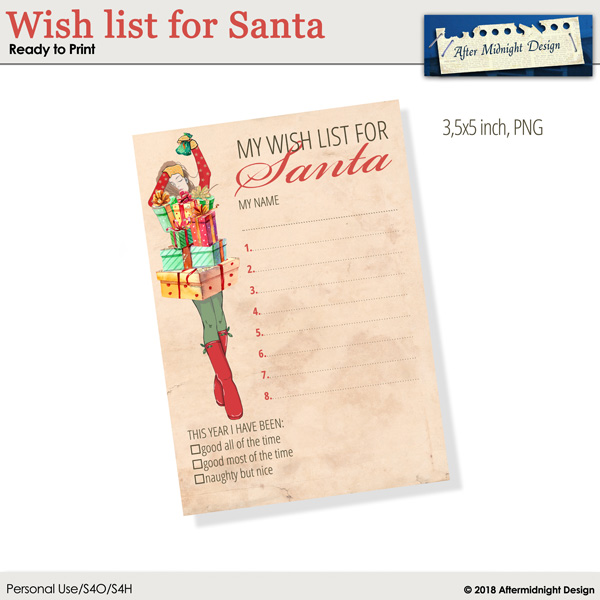 Wish List For Santa 2