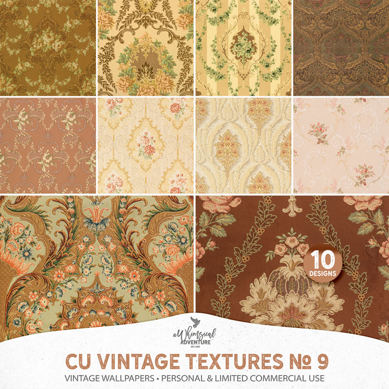 CU Vintage Textures No 9 Wallpapers