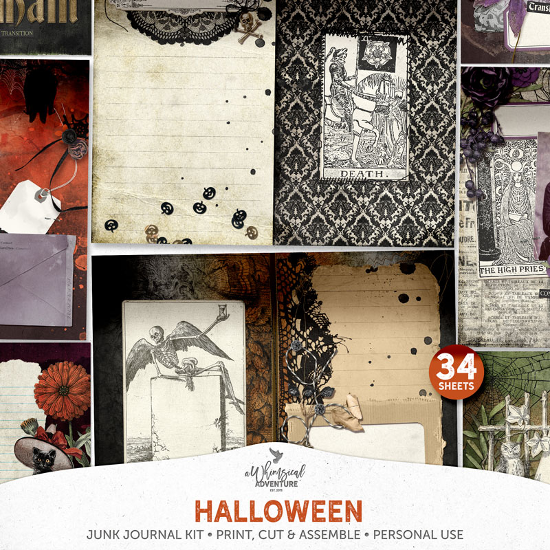 Halloween Junk Journal Kit