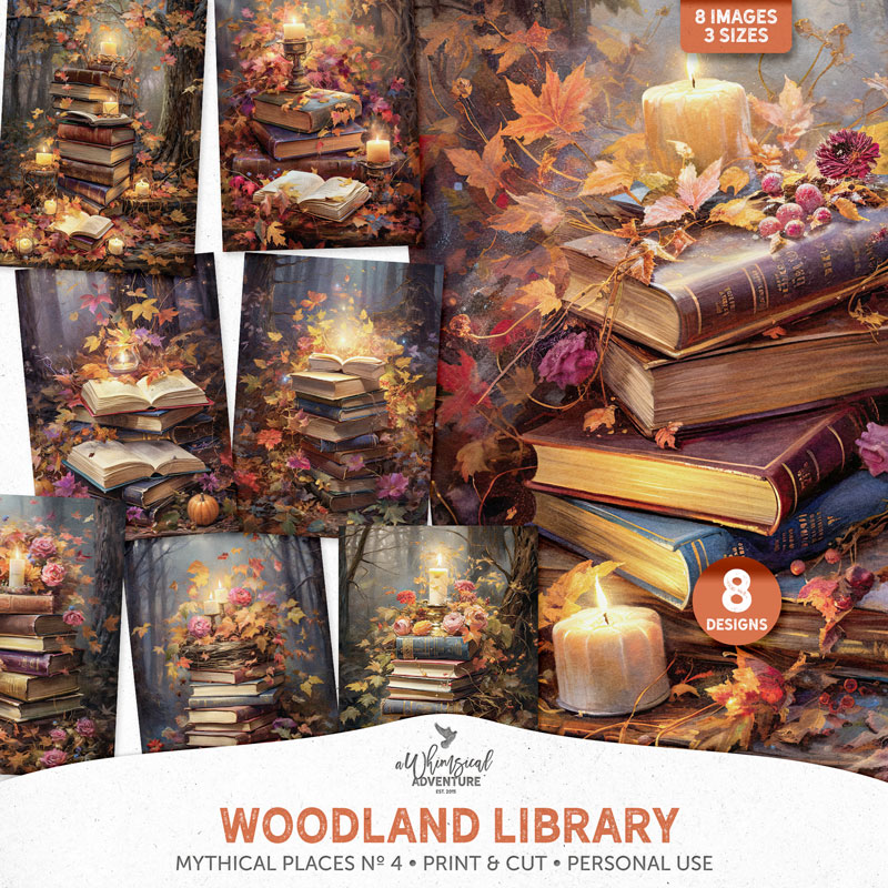 Mythical Places No 4 Woodland Library