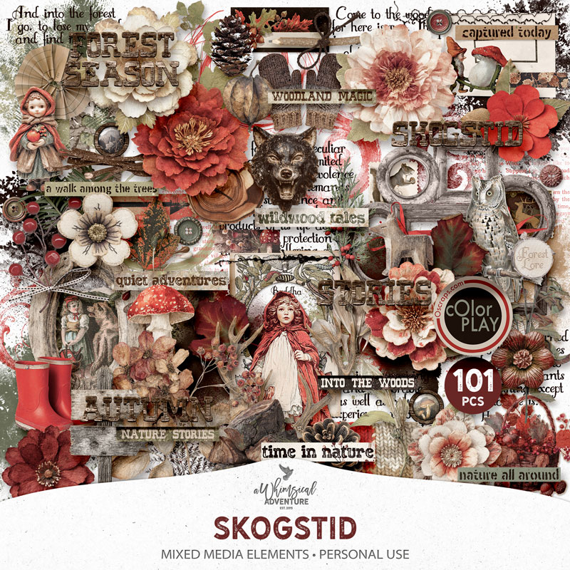 Skogstid Mixed Media Elements