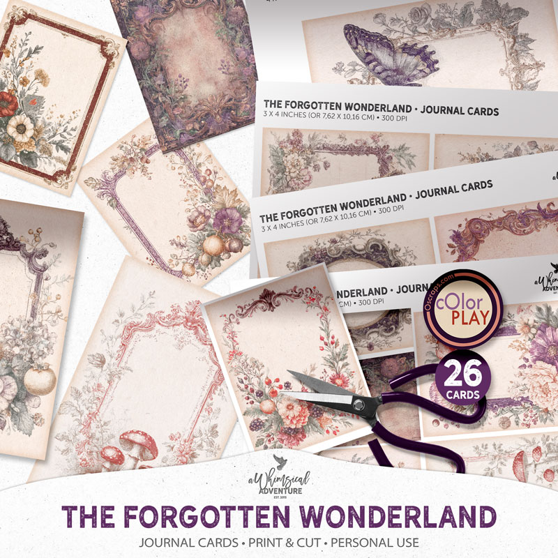 The Forgotten Wonderland Journal Cards