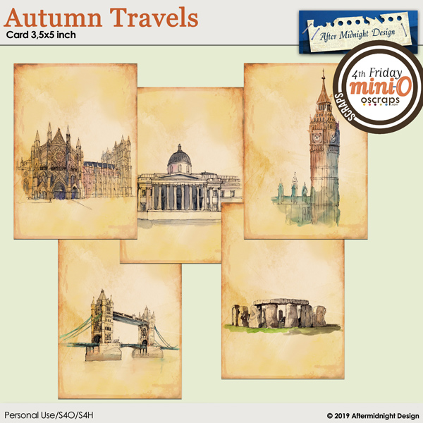 Autumn Travels Journal Cards