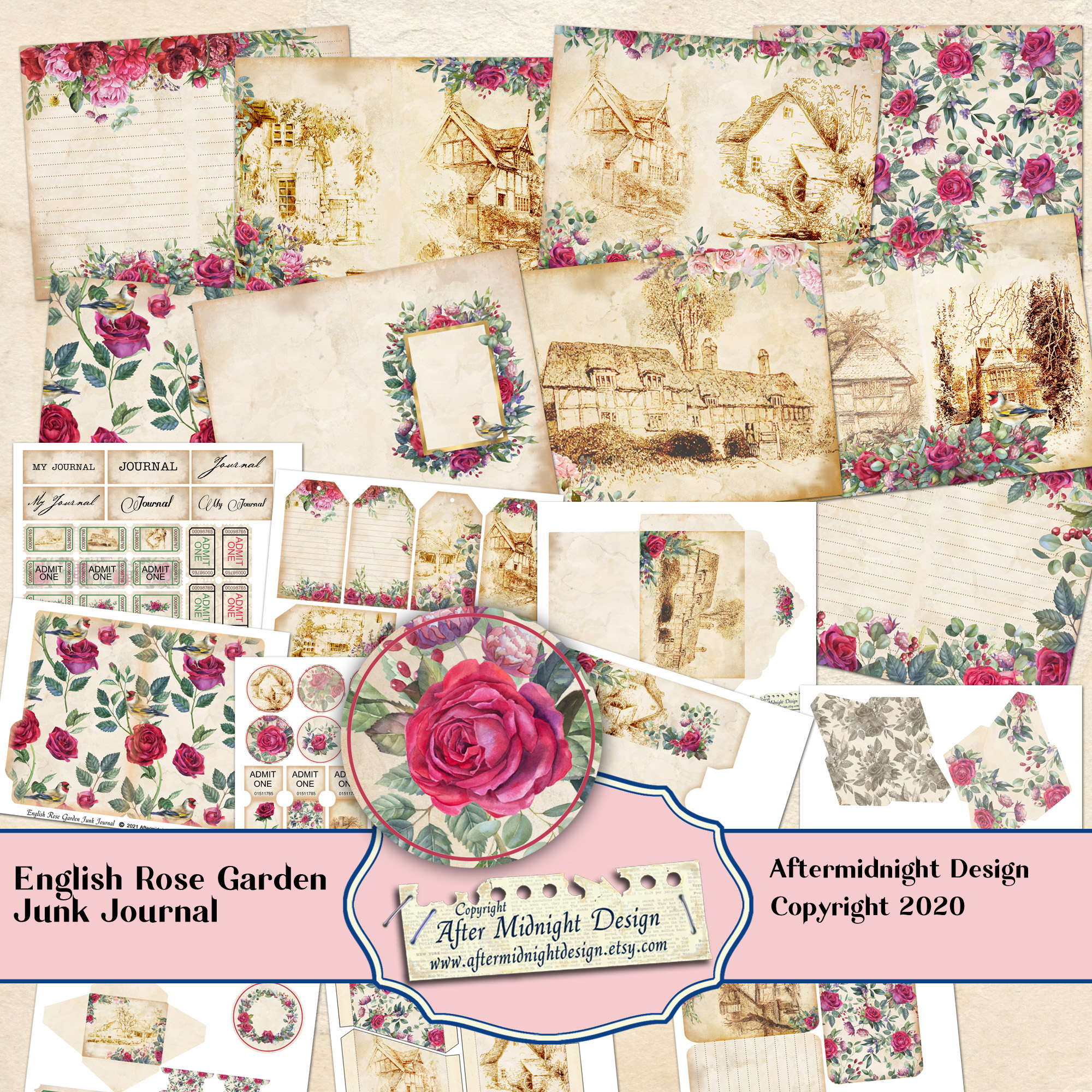 English Rose Garden Junk Journal