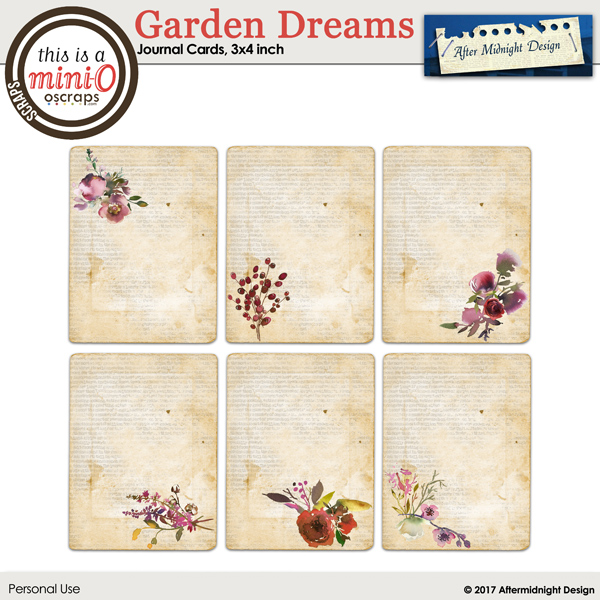 Garden Dreams Journal Cards