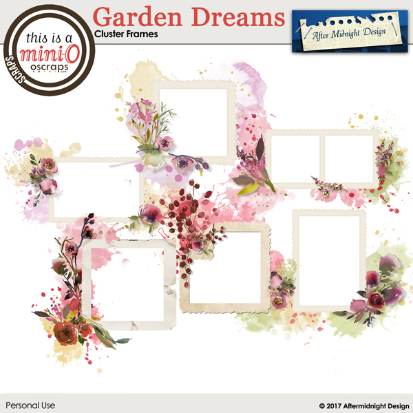 Garden Dreams Cluster Frames