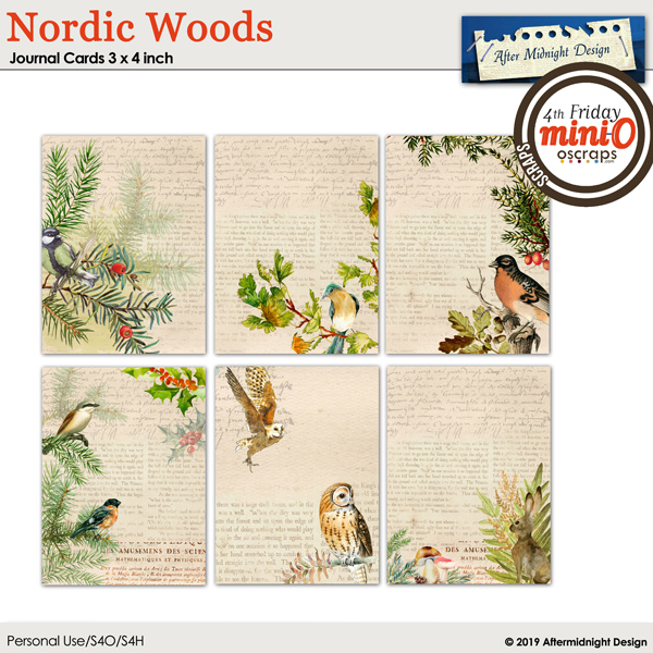 Nordic Woods Journal Cards