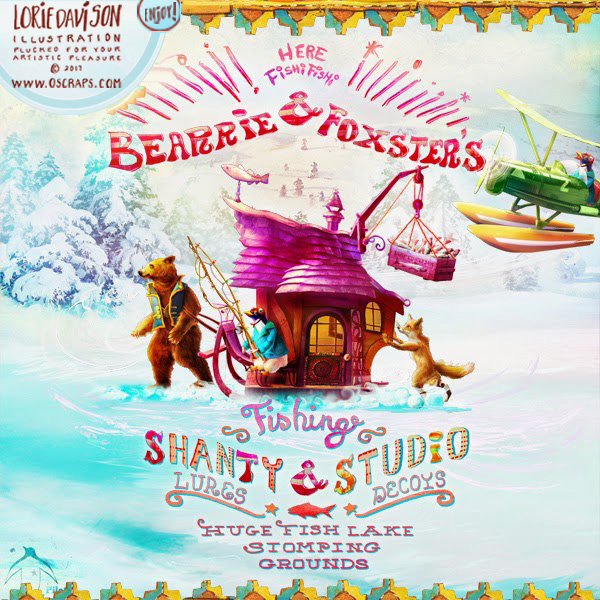 Bearrie & Foxter's, Fishing Shanty and Studio Storybook Collection (With everything in it!) by Lorie Davison