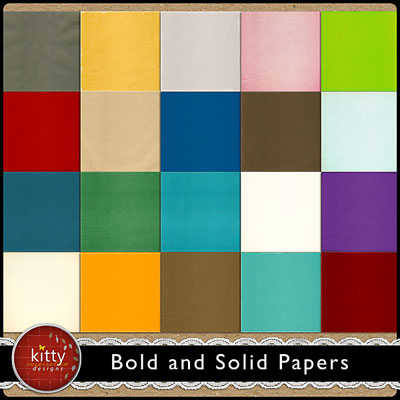 Bold and Solid Paper Pack