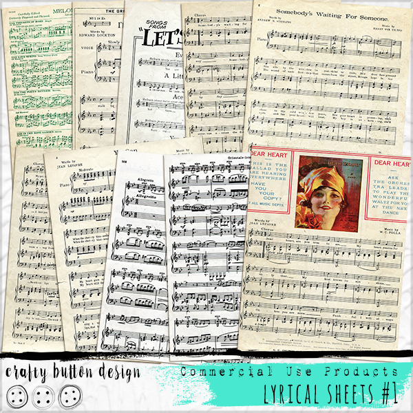 Lyrical Sheets No1 for Commercial Use