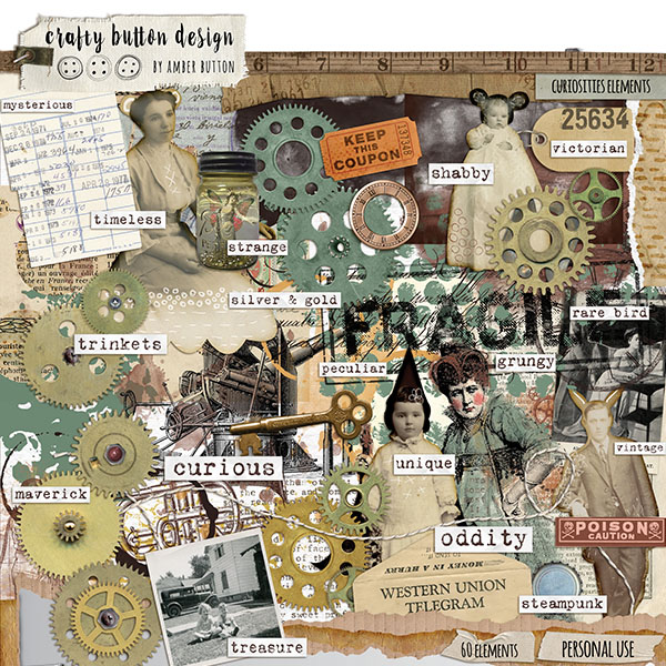 New Digital Scrapbooking Supplies Each Week at Oscraps